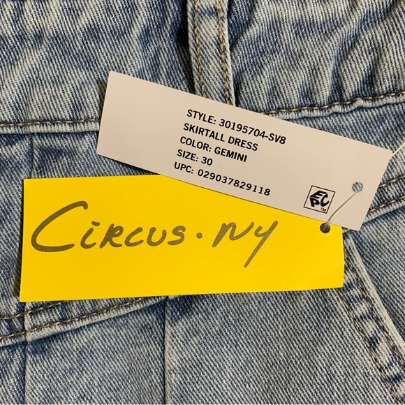 Circus NY Denim Gemini Skirtall Dress-Size 30 NWT - Picture 9 of 11